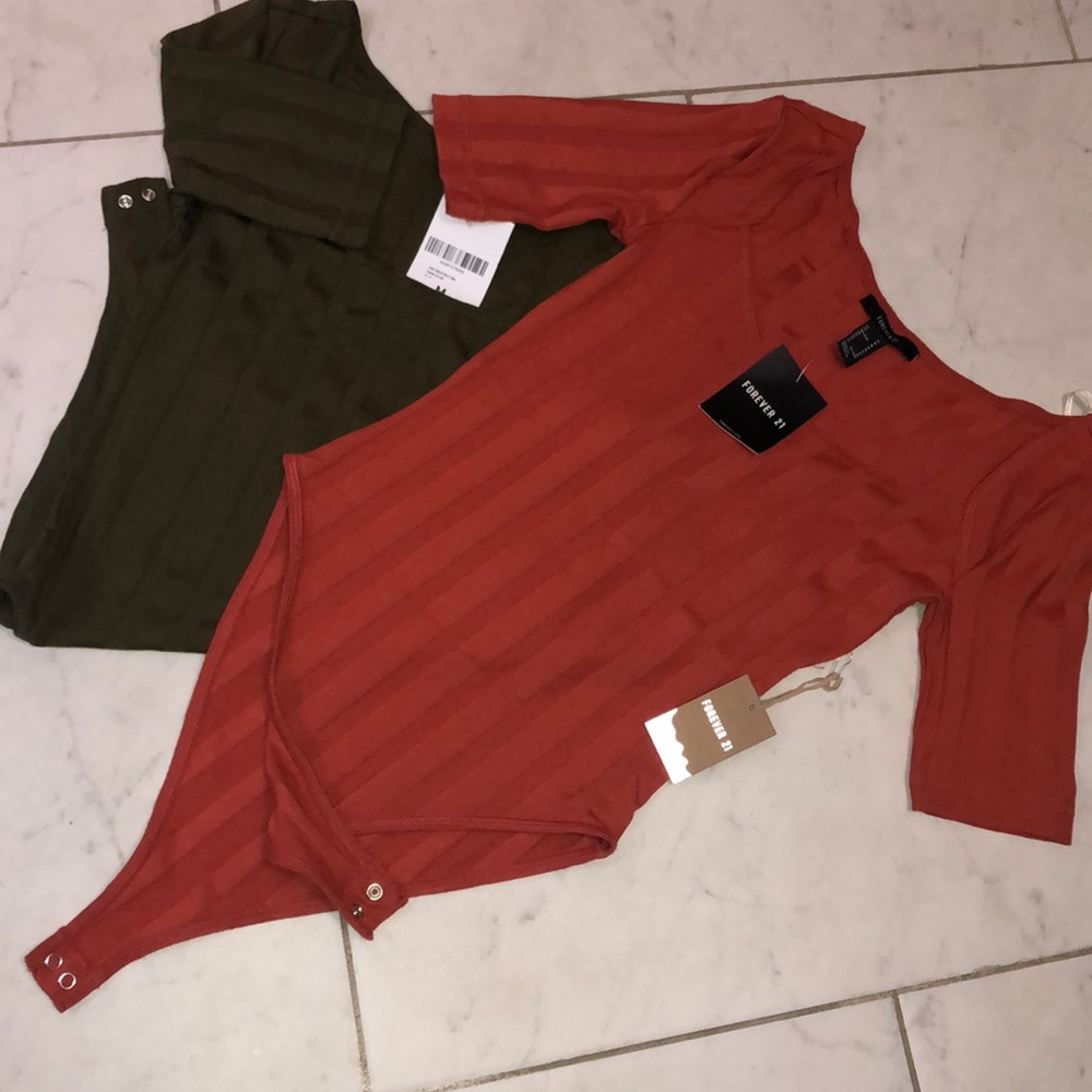 Two quarters sleeve cheeky bodysuit’s.. *NWT*